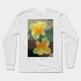 Bi Colour Daffodils Long Sleeve T-Shirt